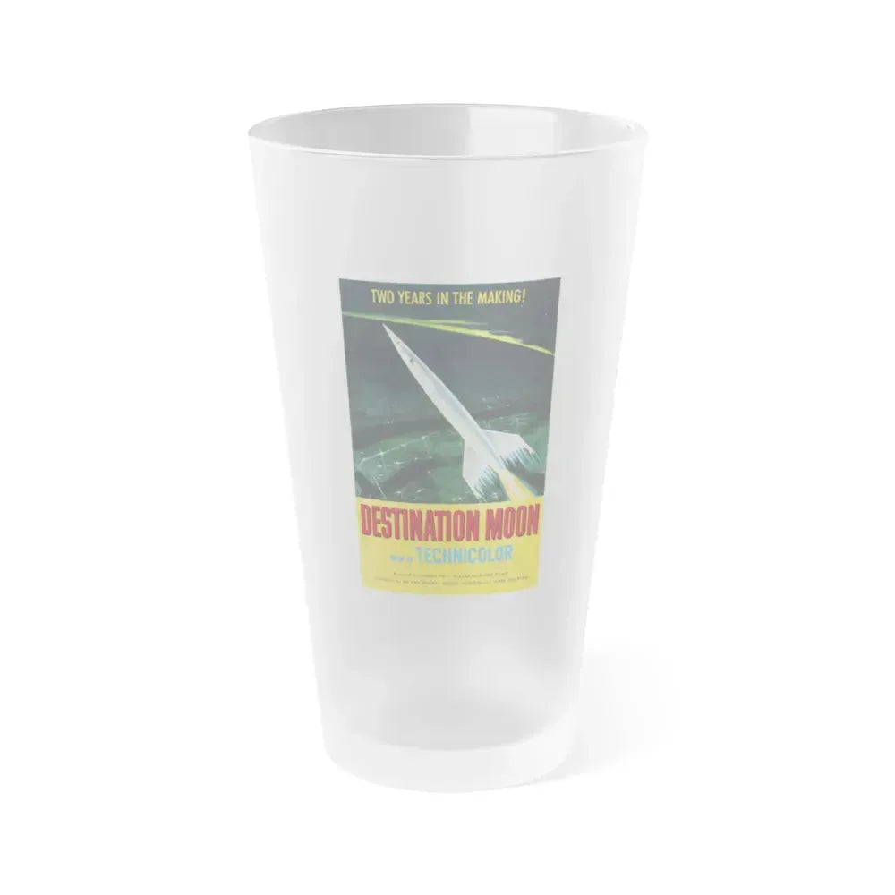 DESTINATION MOON 1950 Movie Poster - Frosted Pint Glass 16oz 16oz Frosted - Go Mug Yourself