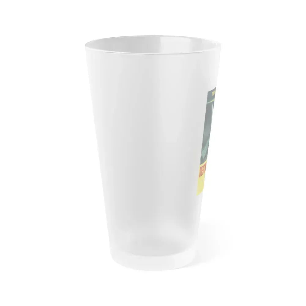 DESTINATION MOON 1950 Movie Poster - Frosted Pint Glass 16oz - Go Mug Yourself