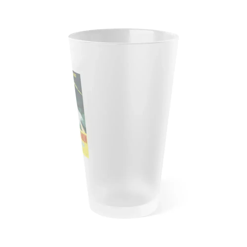 DESTINATION MOON 1950 Movie Poster - Frosted Pint Glass 16oz - Go Mug Yourself