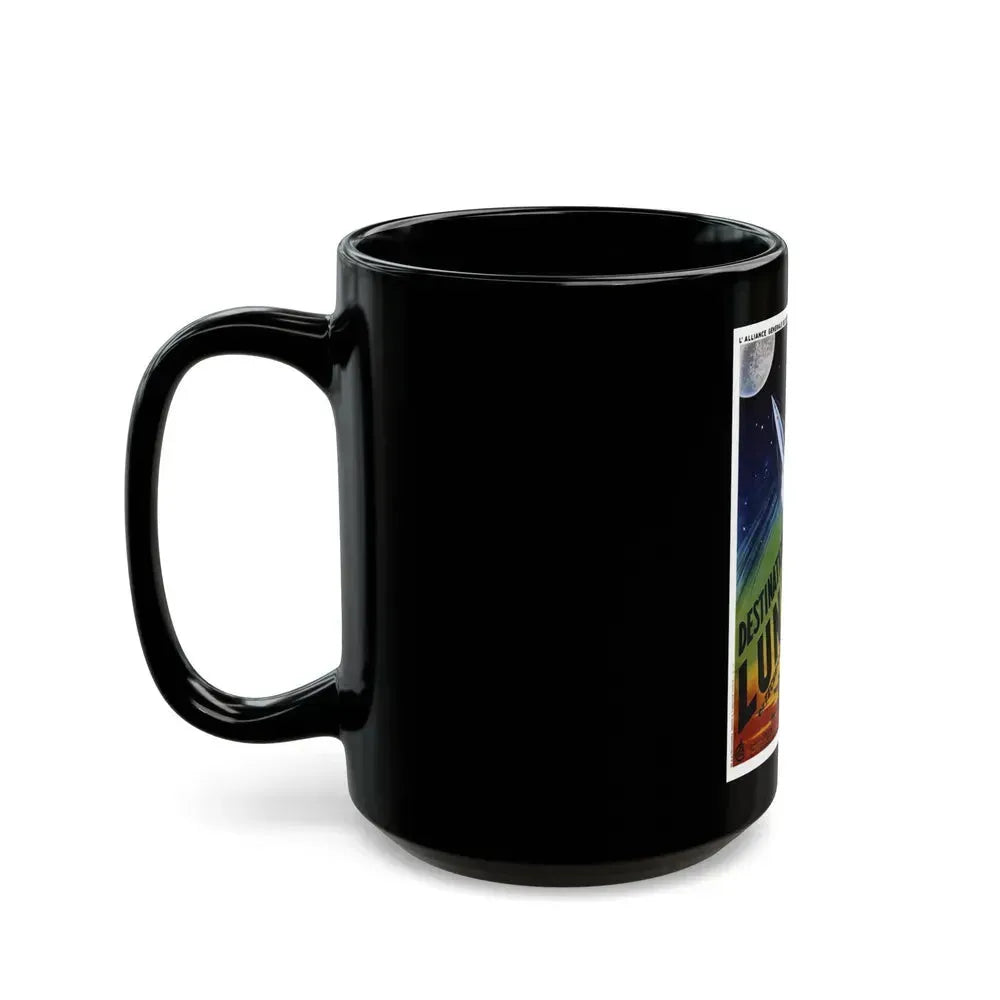 DESTINATION MOON (FRENCH) 1950 Movie Poster - Black Coffee Mug - Go Mug Yourself