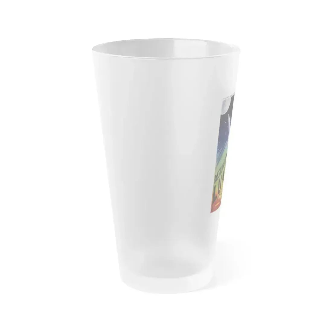 DESTINATION MOON (FRENCH) 1950 Movie Poster - Frosted Pint Glass 16oz - Go Mug Yourself