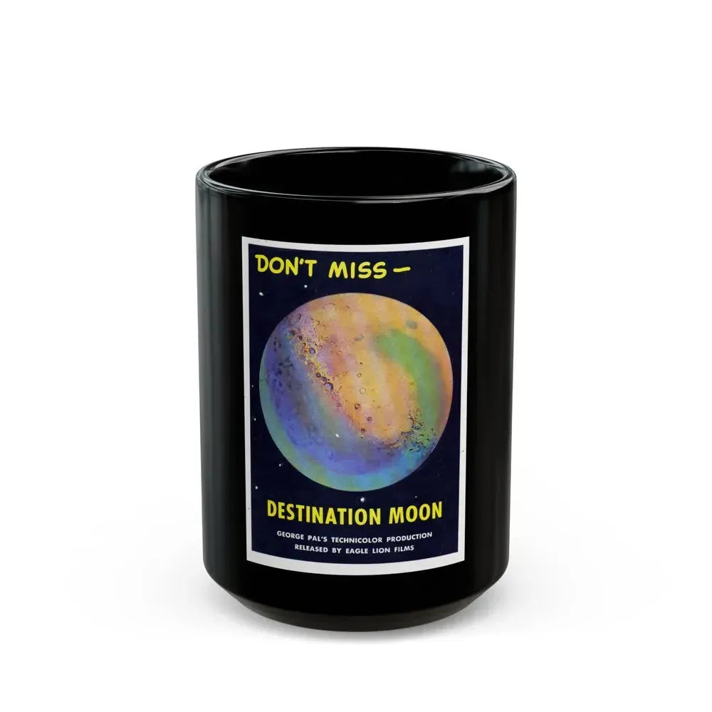 DESTINATION MOON (TEASER) 1950 Movie Poster - Black Coffee Mug 15oz - Go Mug Yourself