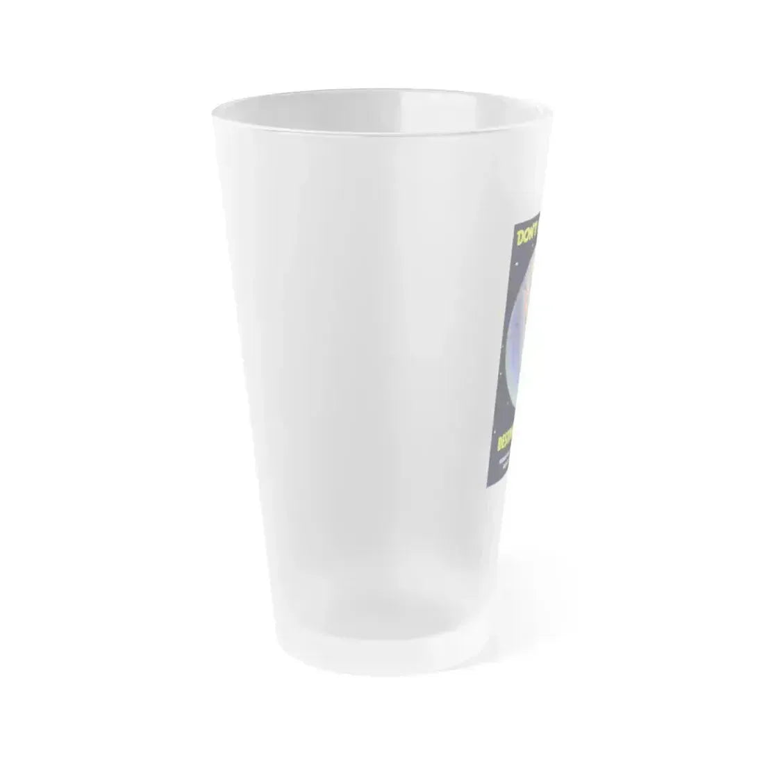 DESTINATION MOON (TEASER) 1950 Movie Poster - Frosted Pint Glass 16oz - Go Mug Yourself