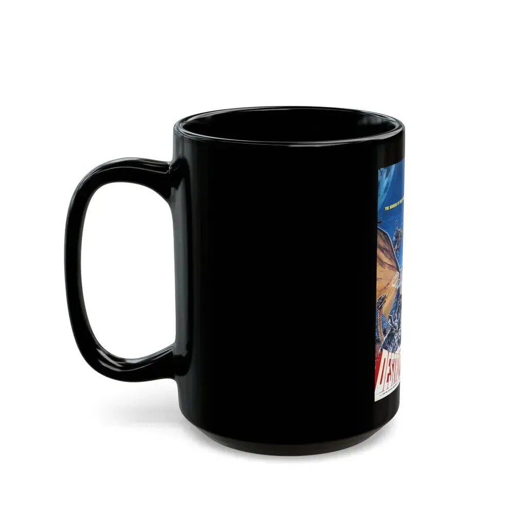 DESTROY ALL MONSTERS (2) GODZILLA 1968 Movie Poster - Black Coffee Mug - Go Mug Yourself