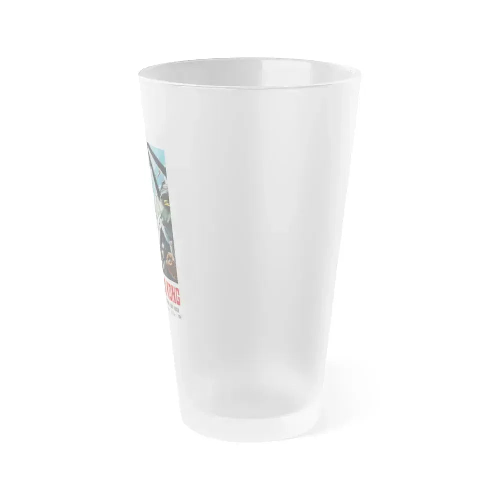 DESTROY ALL MONSTERS (3) GODZILLA 1968 Movie Poster - Frosted Pint Glass 16oz - Go Mug Yourself