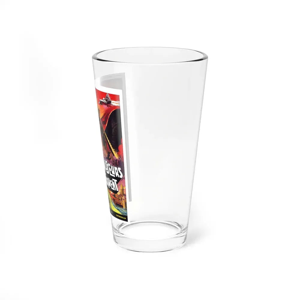 DESTROY ALL MONSTERS (FRENCH GODZILLA) 1968 Movie Poster - Pint Glass 16oz - Go Mug Yourself