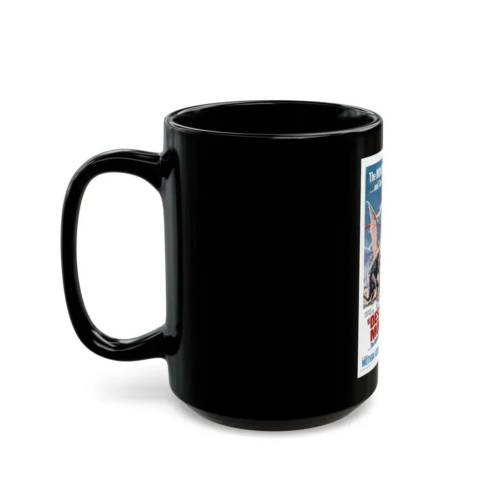 DESTROY ALL MONSTERS (GODZILLA) 1968 Movie Poster - Black Coffee Mug - Go Mug Yourself
