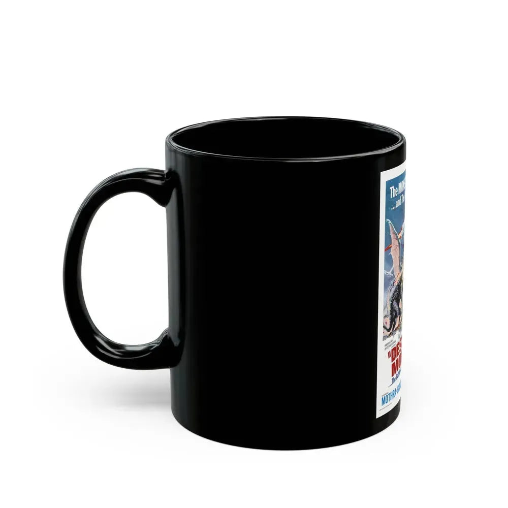 DESTROY ALL MONSTERS (GODZILLA) 1968 Movie Poster - Black Coffee Mug - Go Mug Yourself