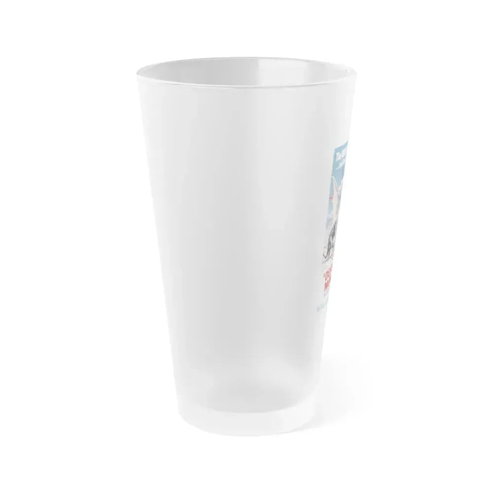 DESTROY ALL MONSTERS (GODZILLA) 1968 Movie Poster - Frosted Pint Glass 16oz - Go Mug Yourself