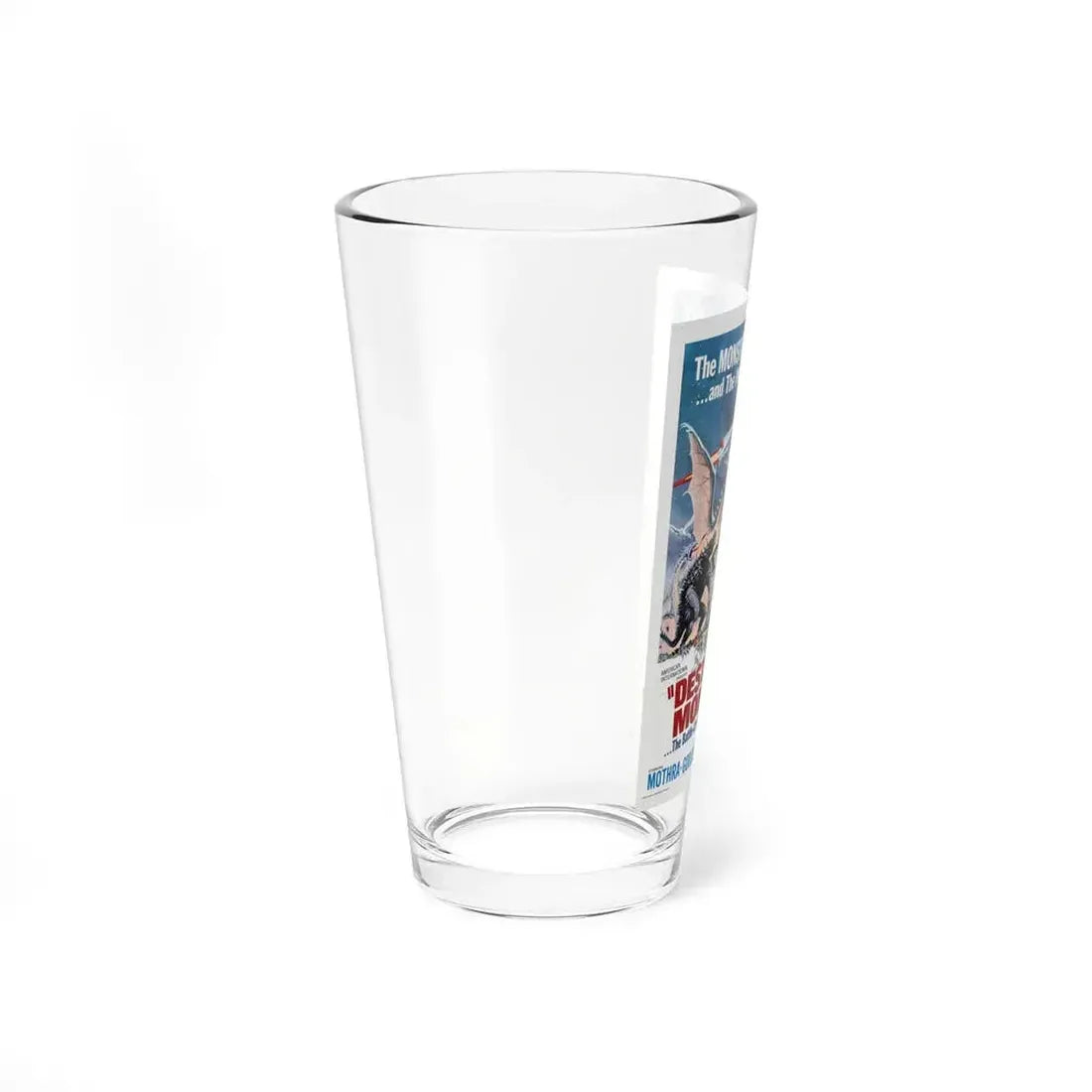 DESTROY ALL MONSTERS (GODZILLA) 1968 Movie Poster - Pint Glass 16oz - Go Mug Yourself