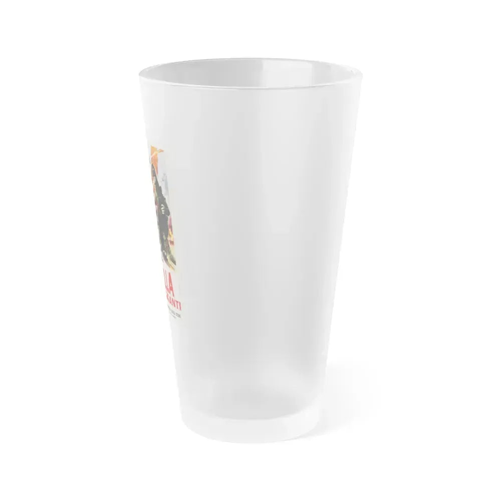 DESTROY ALL MONSTERS (GODZILLA) 3 1968 Movie Poster - Frosted Pint Glass 16oz - Go Mug Yourself