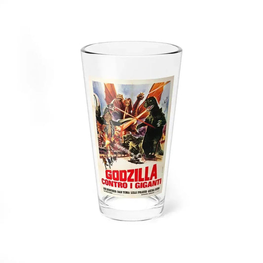 DESTROY ALL MONSTERS (GODZILLA) 3 1968 Movie Poster - Pint Glass 16oz 16oz - Go Mug Yourself