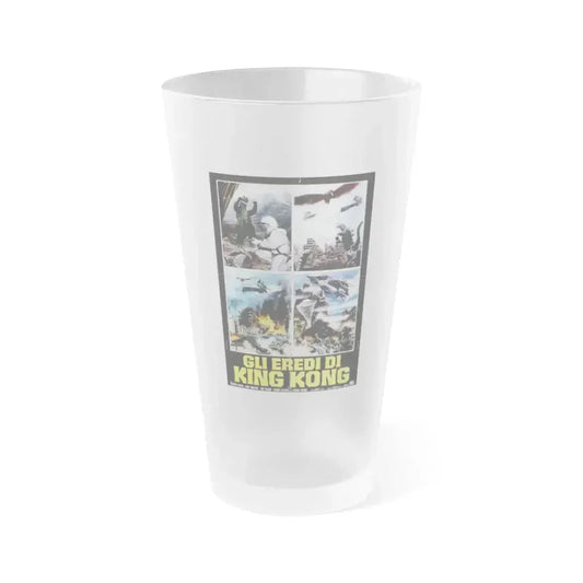 DESTROY ALL MONSTERS (GODZILLA) (ITALIAN) 1968 Movie Poster - Frosted Pint Glass 16oz 16oz Frosted - Go Mug Yourself