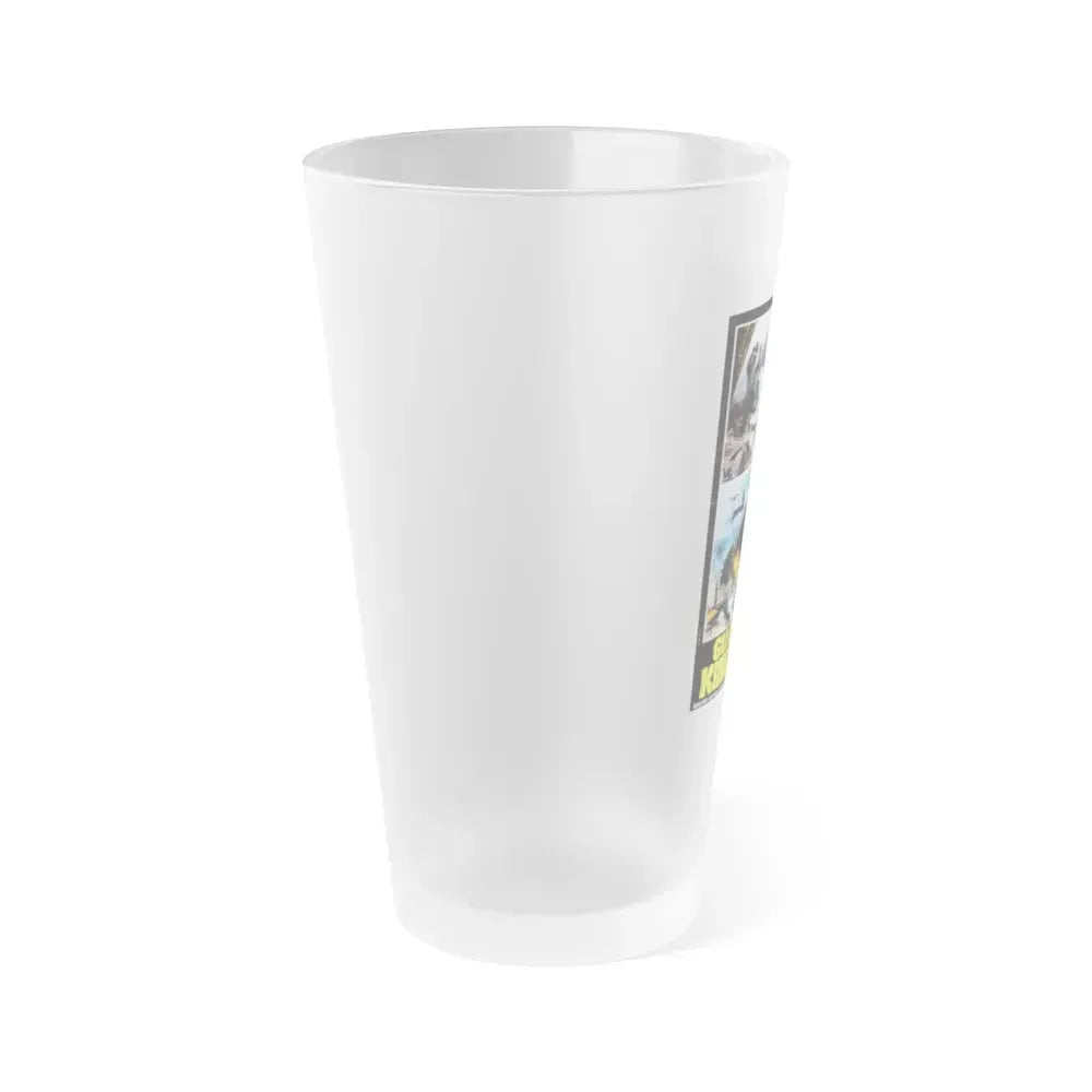 DESTROY ALL MONSTERS (GODZILLA) (ITALIAN) 1968 Movie Poster - Frosted Pint Glass 16oz - Go Mug Yourself