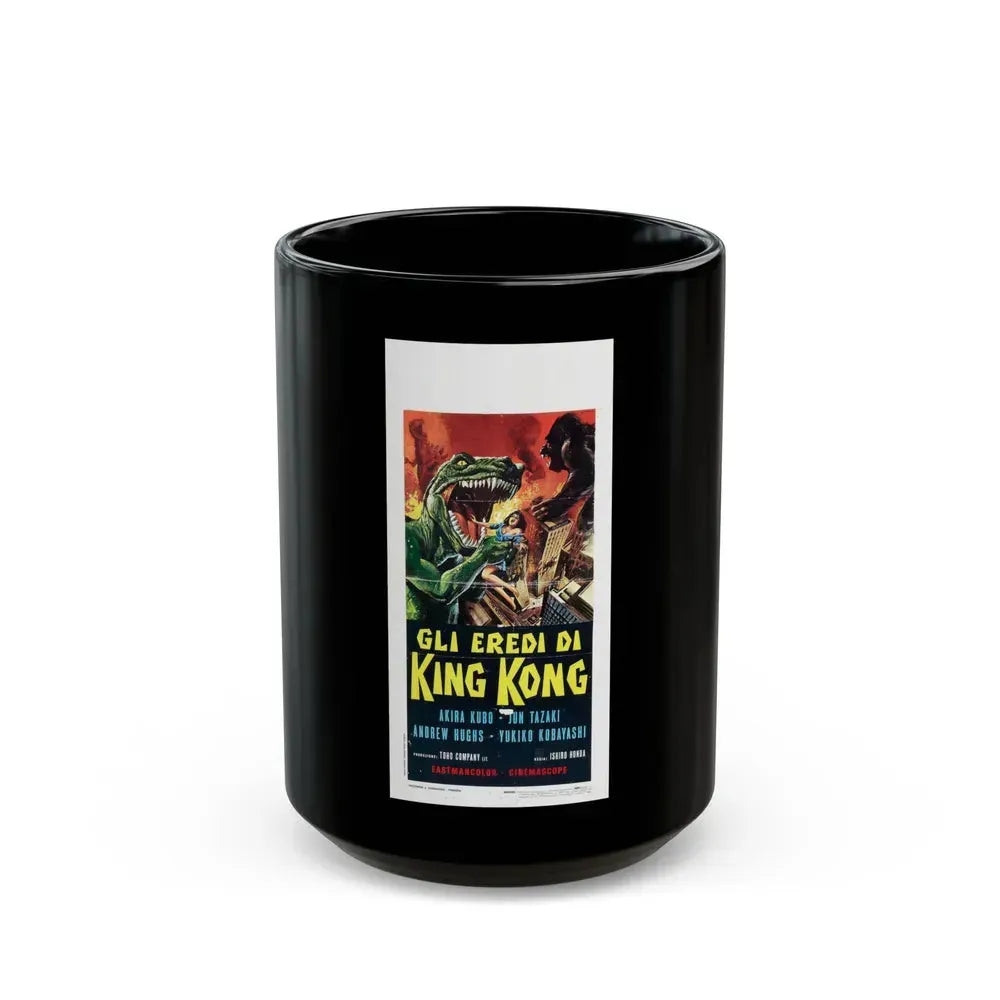 DESTROY ALL MONSTERS (GODZILLA) (ITALIAN) 2 1968 Movie Poster - Black Coffee Mug 15oz - Go Mug Yourself