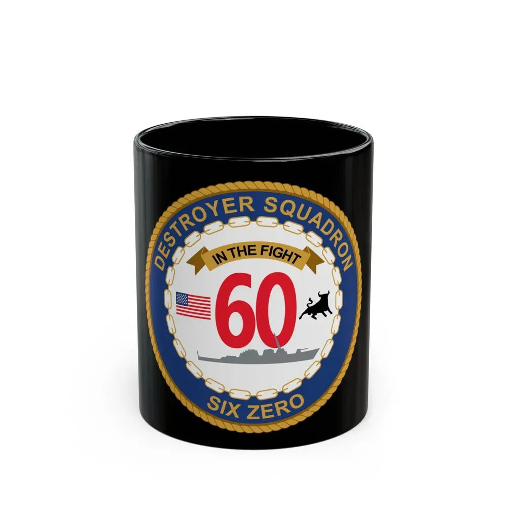 Destroyer Sq 60 (U.S. Navy) Black Coffee Mug 11oz - Go Mug Yourself