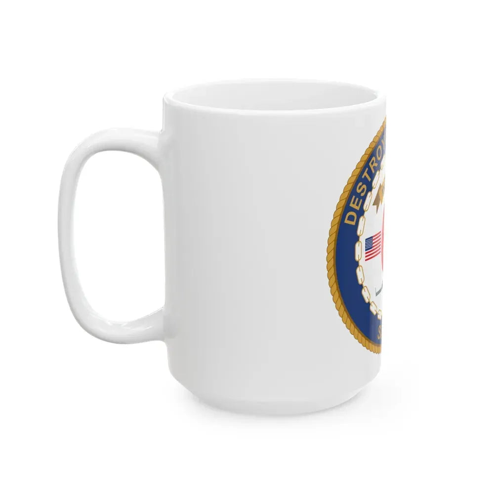 Destroyer Sq 60 (U.S. Navy) White Coffee Mug - Go Mug Yourself