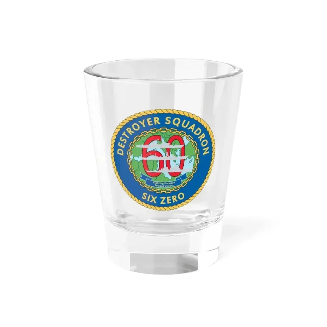 Destroyer Sq 60 v2 (U.S. Navy) Shot Glass 1.5oz 1.5oz - Go Mug Yourself