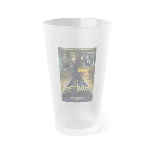 DETOUR 1945 Movie Poster - Frosted Pint Glass 16oz 16oz Frosted - Go Mug Yourself