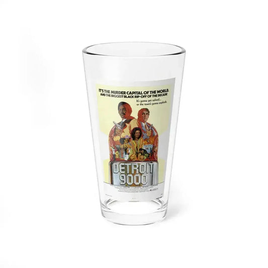 DETROIT 9000 1973 Movie Poster - Pint Glass 16oz 16oz - Go Mug Yourself
