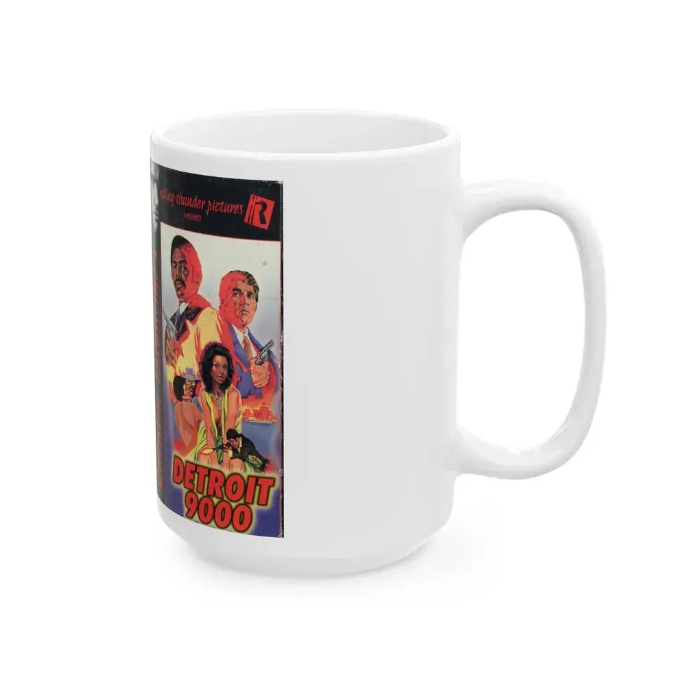 DETROIT 9000 (VHS COVER) - White Coffee Mug - Go Mug Yourself