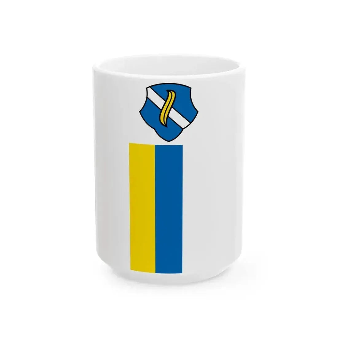 DEU Aidenbach Banner (Germany) White Coffee Mug 15oz - Go Mug Yourself