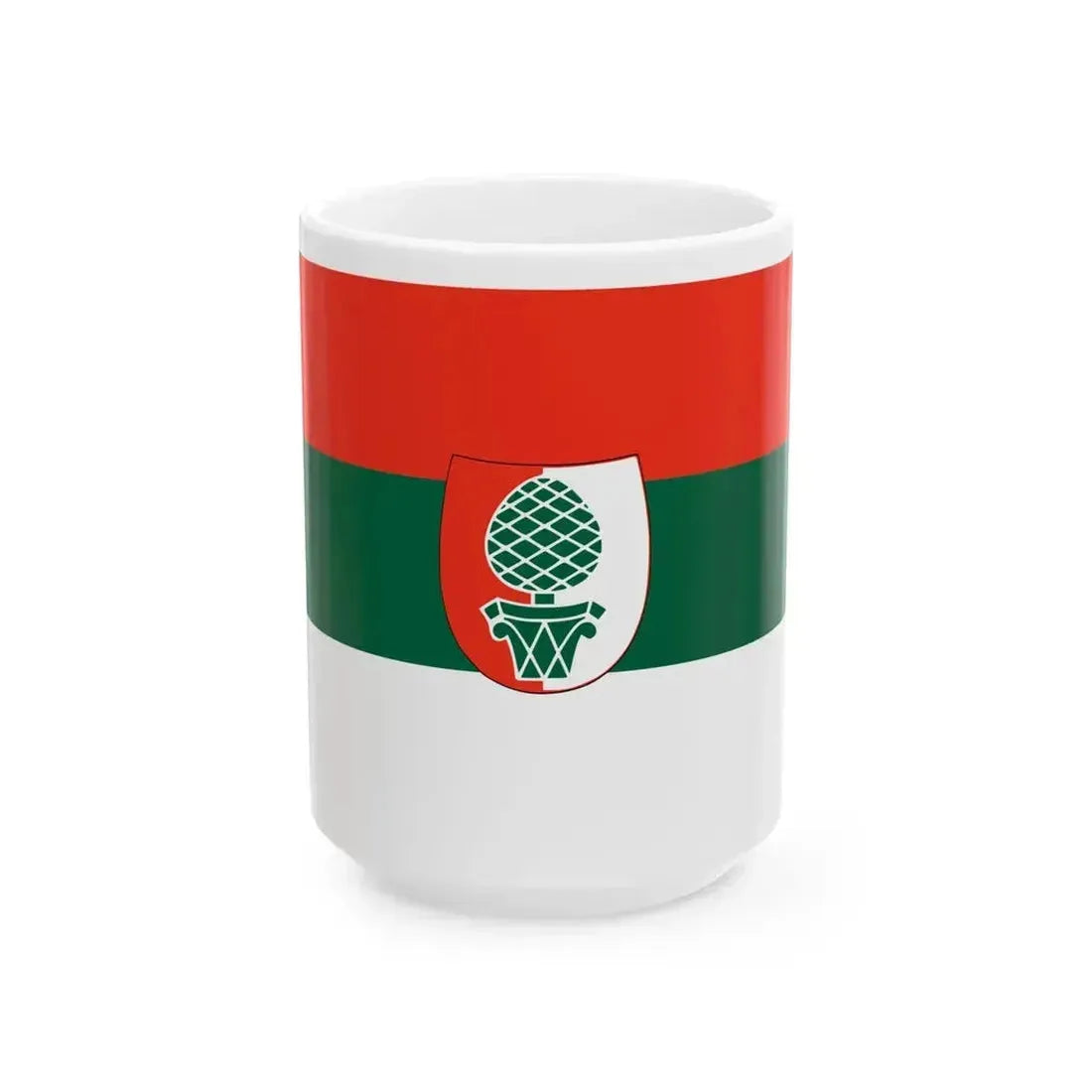 DEU Augsburg Flag (Germany) White Coffee Mug 15oz - Go Mug Yourself