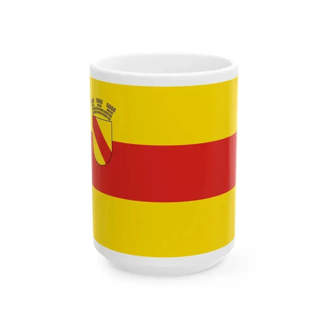DEU Baden-Baden Flag (Germany) White Coffee Mug 15oz - Go Mug Yourself