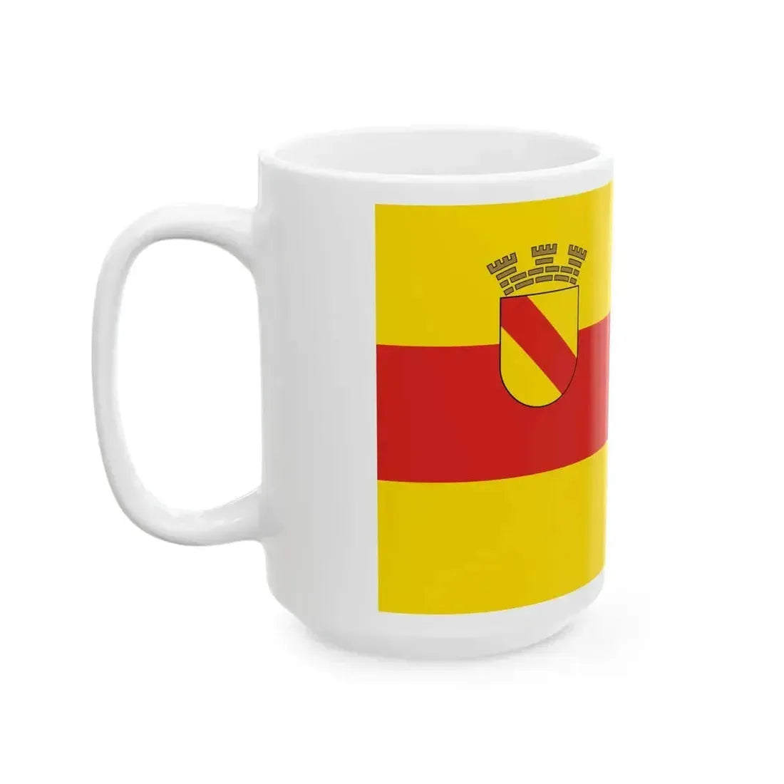 DEU Baden-Baden Flag (Germany) White Coffee Mug - Go Mug Yourself