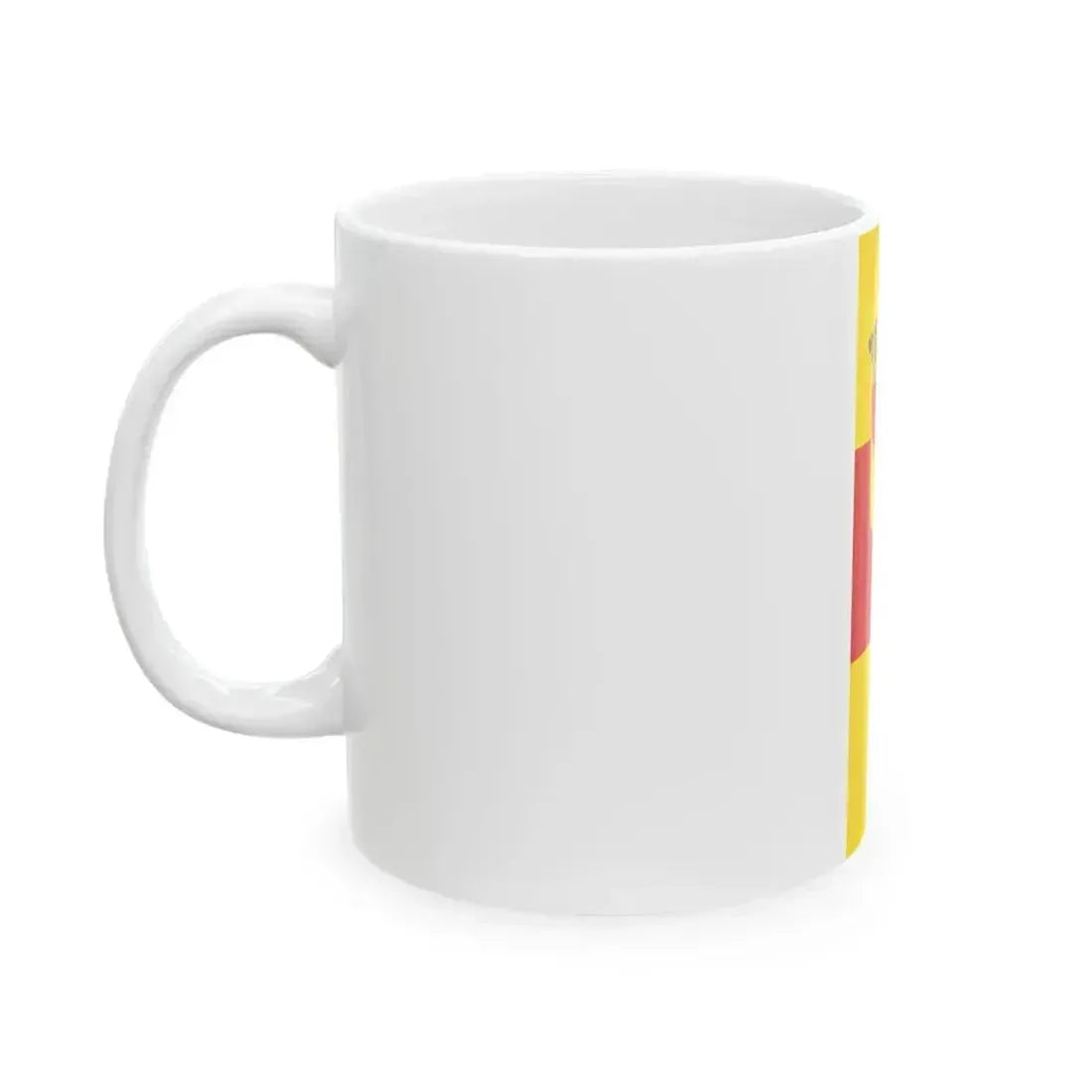 DEU Baden-Baden Flag vertical (Germany) White Coffee Mug - Go Mug Yourself