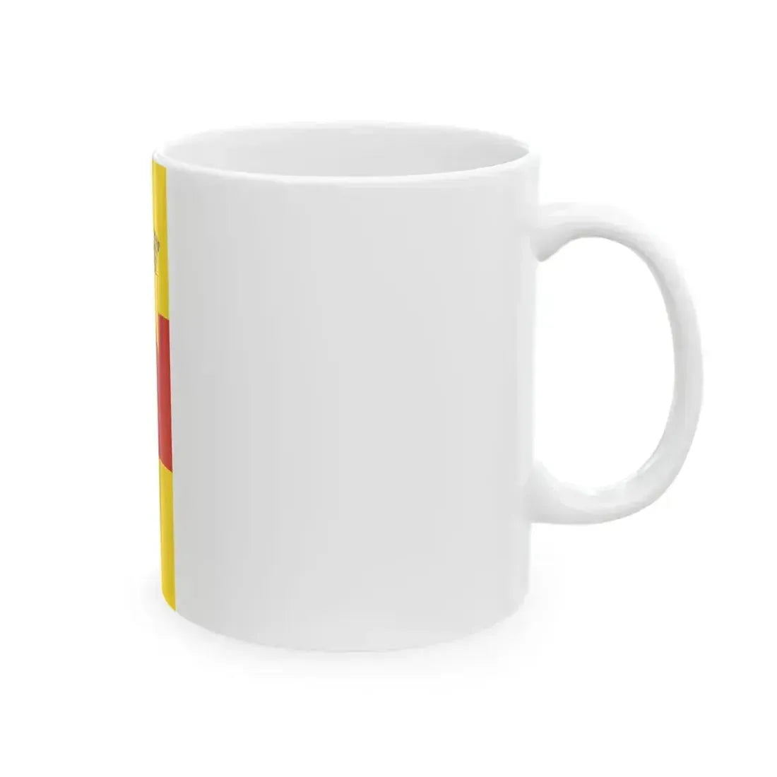 DEU Baden-Baden Flag vertical (Germany) White Coffee Mug - Go Mug Yourself