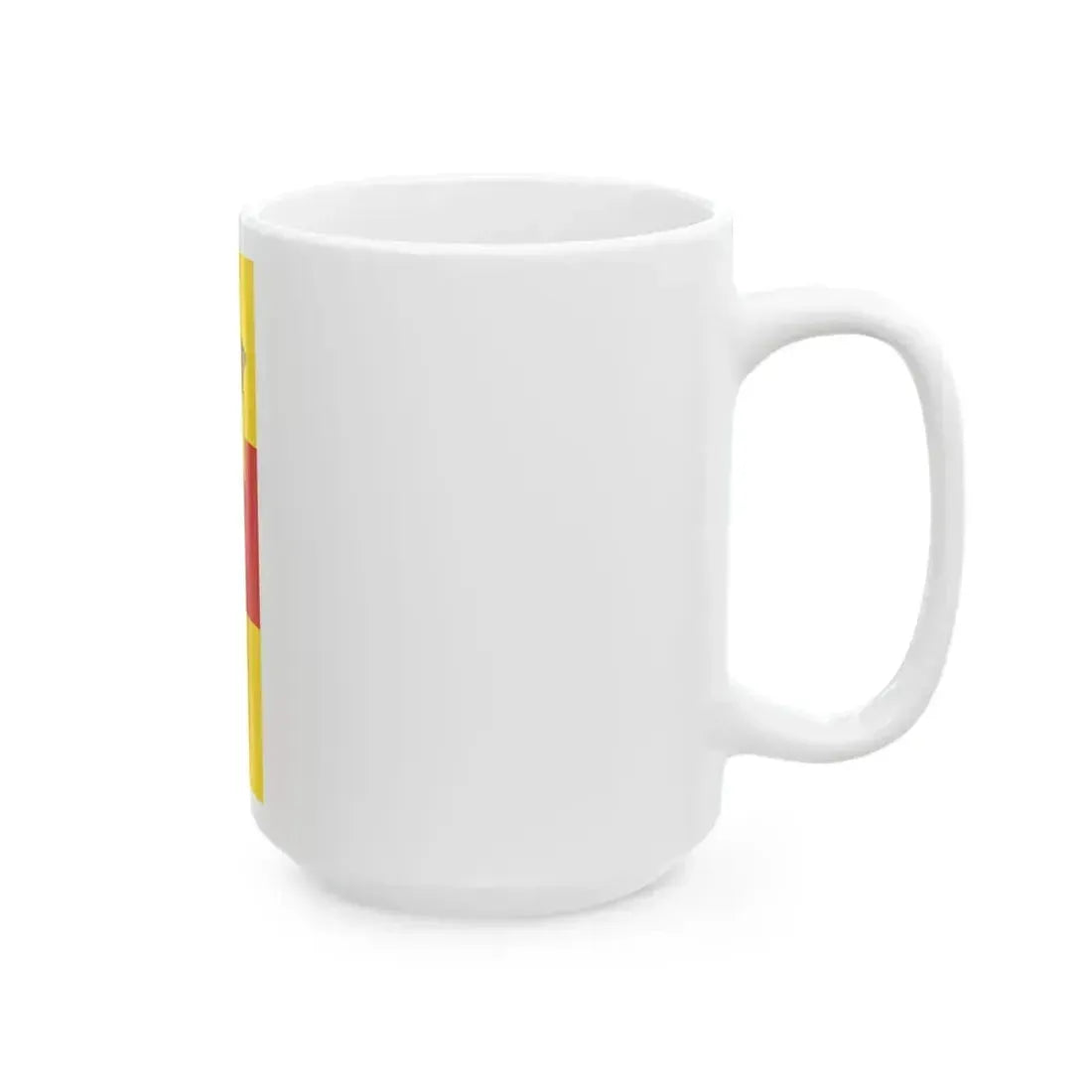 DEU Baden-Baden Flag vertical (Germany) White Coffee Mug - Go Mug Yourself