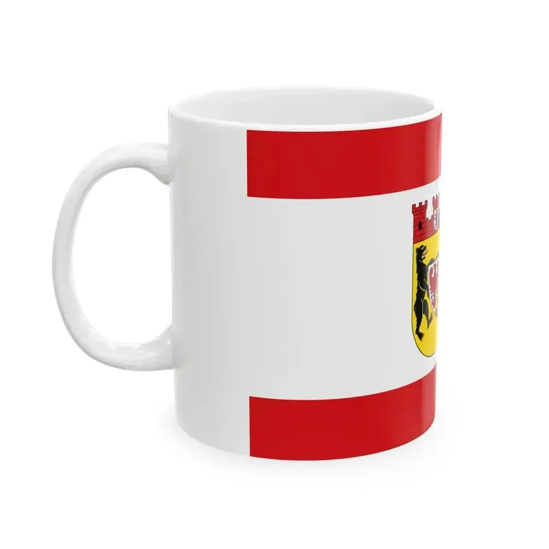 DEU Berlin-Mitte district Flag (Germany) White Coffee Mug - Go Mug Yourself
