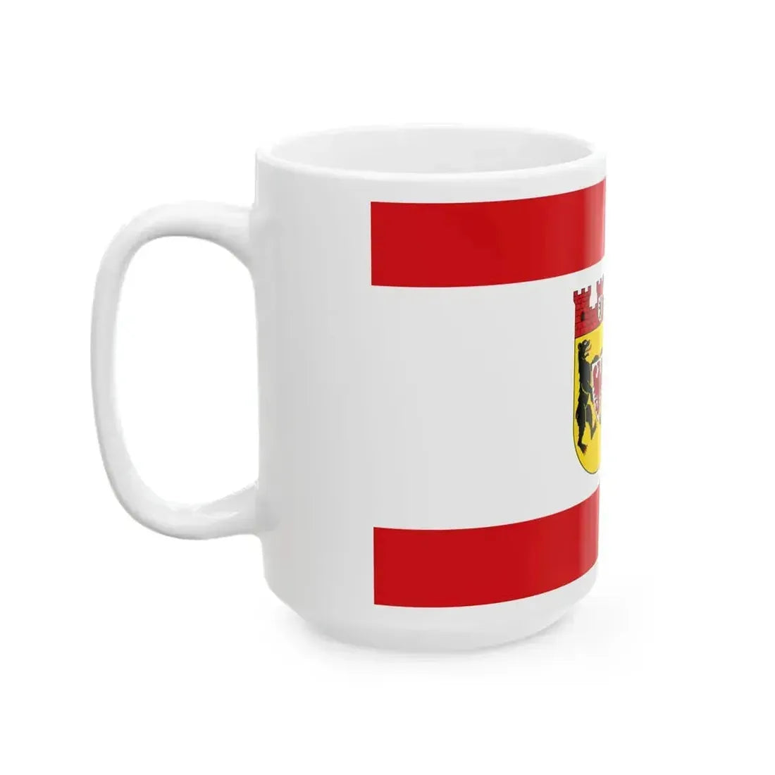 DEU Berlin-Mitte district Flag (Germany) White Coffee Mug - Go Mug Yourself