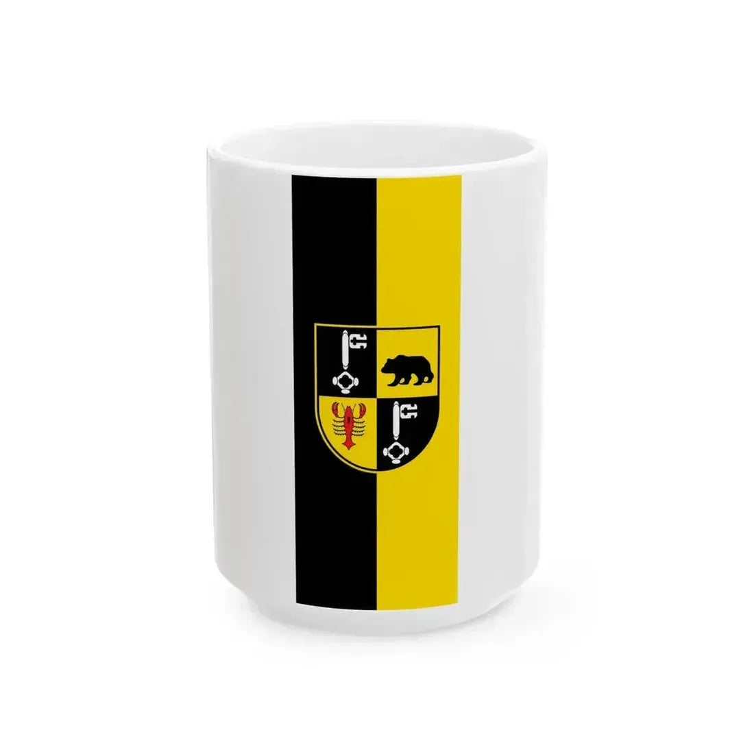 DEU Bernkastel-Kues Banner (Germany) White Coffee Mug 15oz - Go Mug Yourself