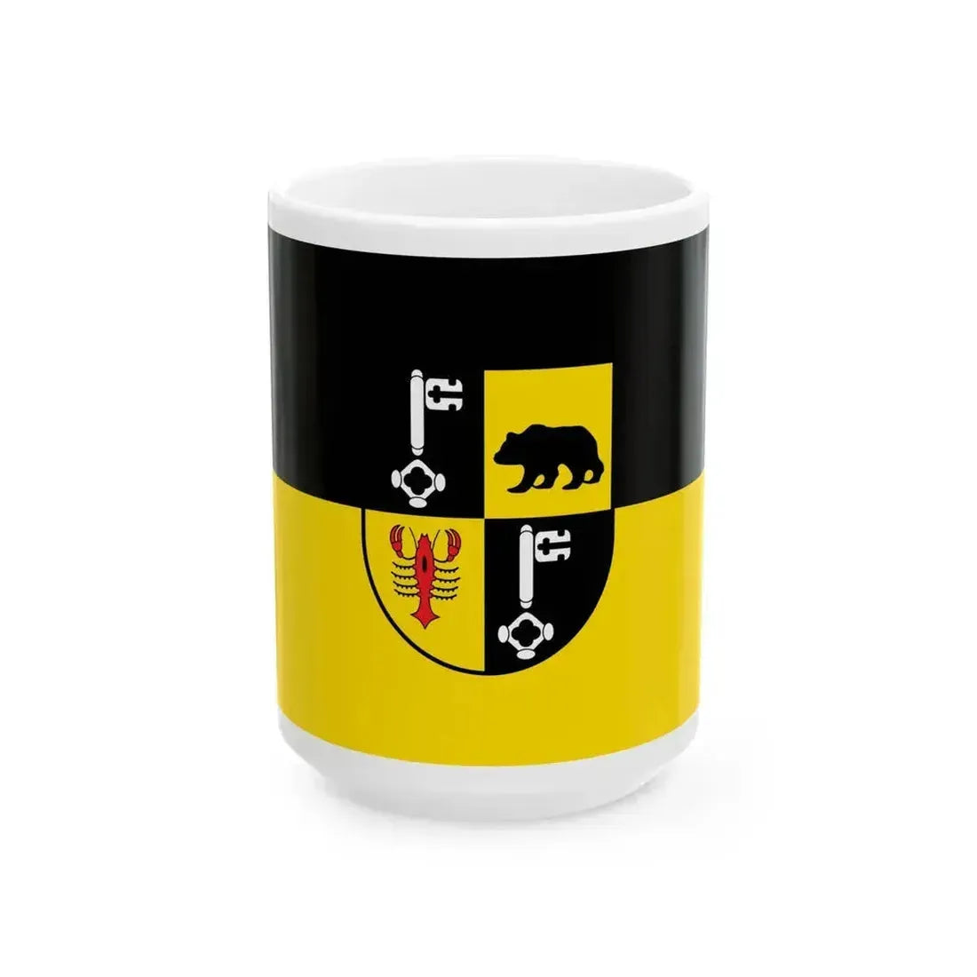 DEU Bernkastel-Kues Flag (Germany) White Coffee Mug 15oz - Go Mug Yourself