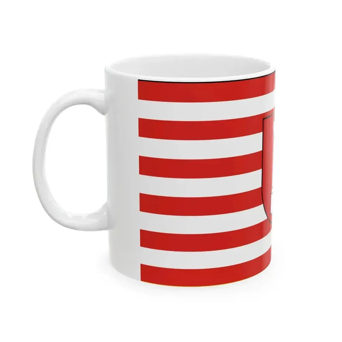 DEU Bietigheim-Bissingen Flag variant (Germany) White Coffee Mug - Go Mug Yourself