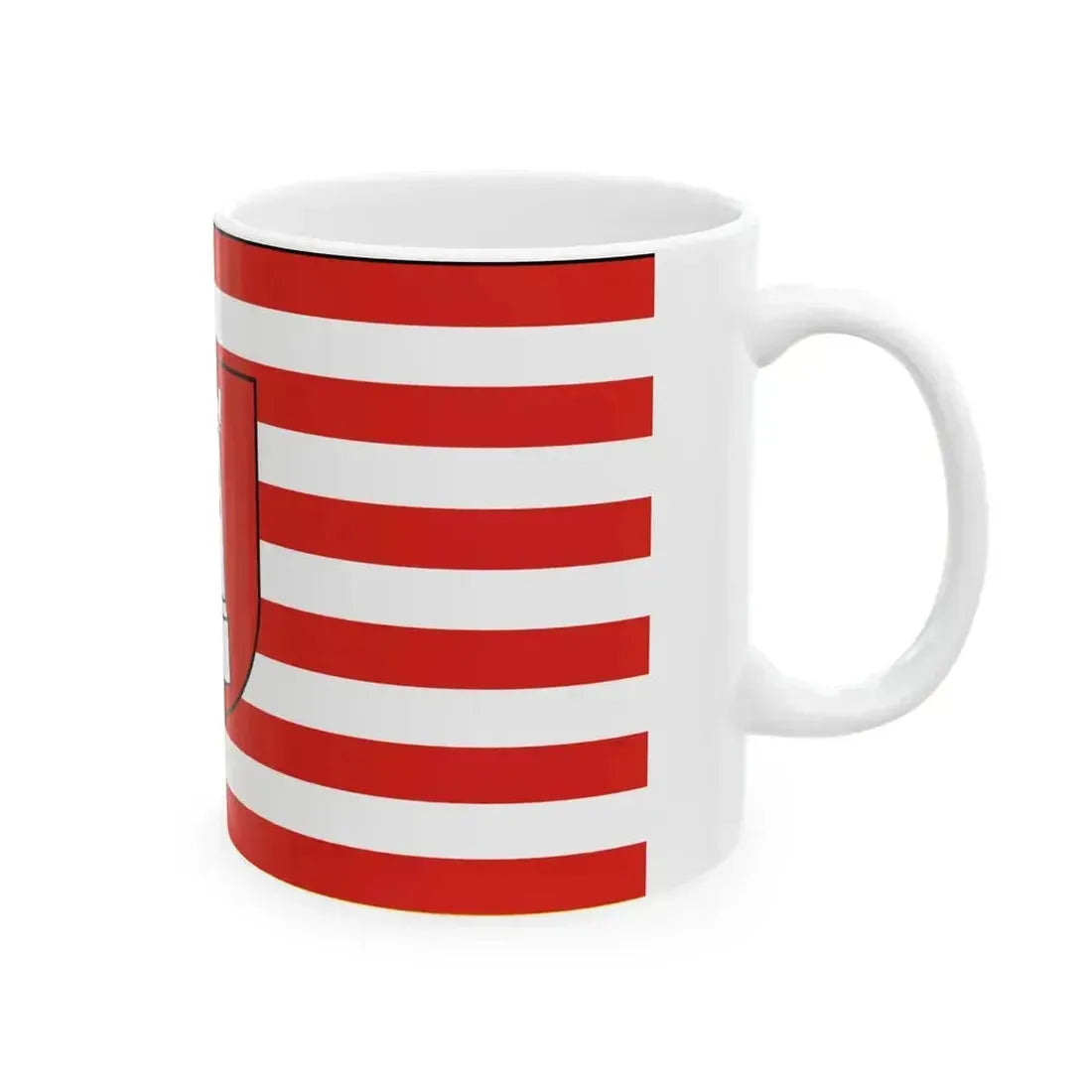 DEU Bietigheim-Bissingen Flag variant (Germany) White Coffee Mug - Go Mug Yourself