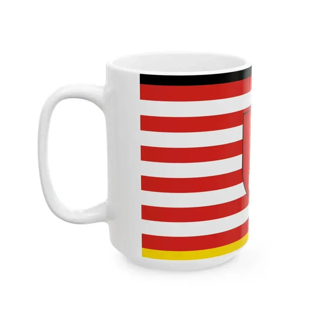 DEU Bietigheim-Bissingen Flag variant (Germany) White Coffee Mug - Go Mug Yourself