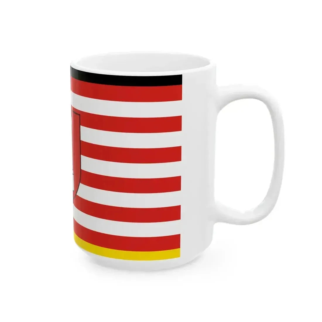 DEU Bietigheim-Bissingen Flag variant (Germany) White Coffee Mug - Go Mug Yourself