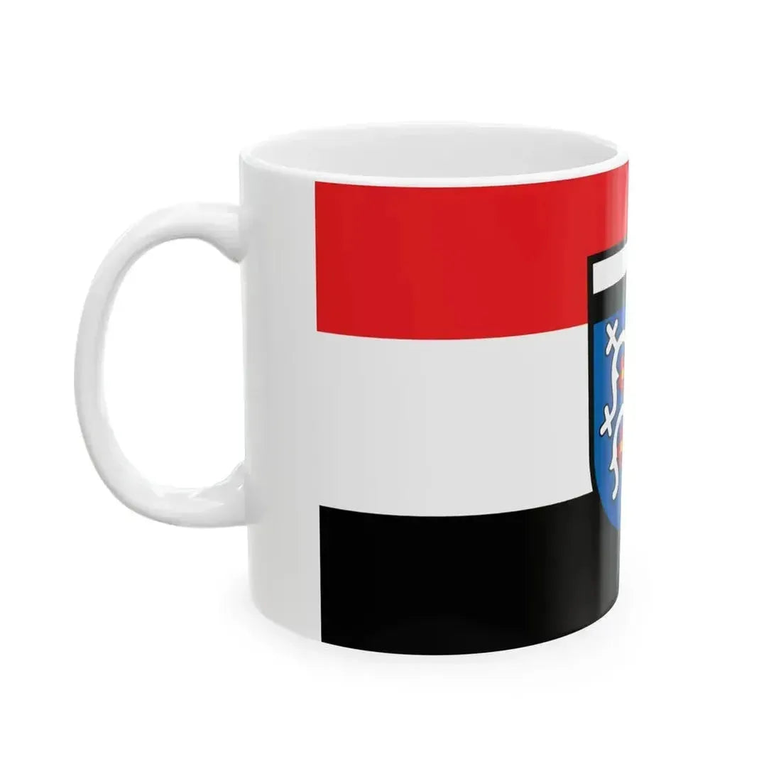 DEU Bruckberg Flag (Germany) White Coffee Mug - Go Mug Yourself