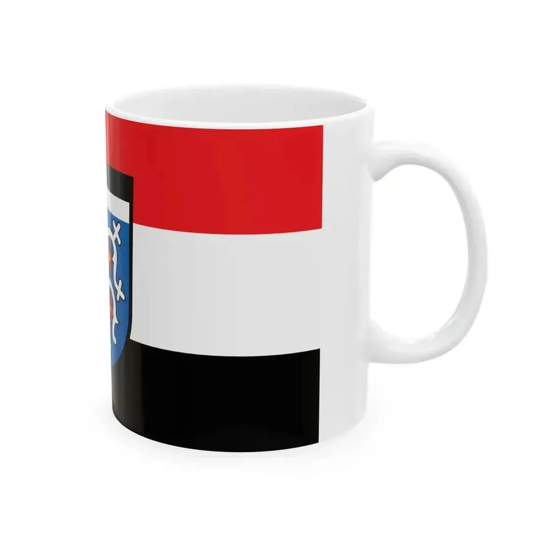 DEU Bruckberg Flag (Germany) White Coffee Mug - Go Mug Yourself