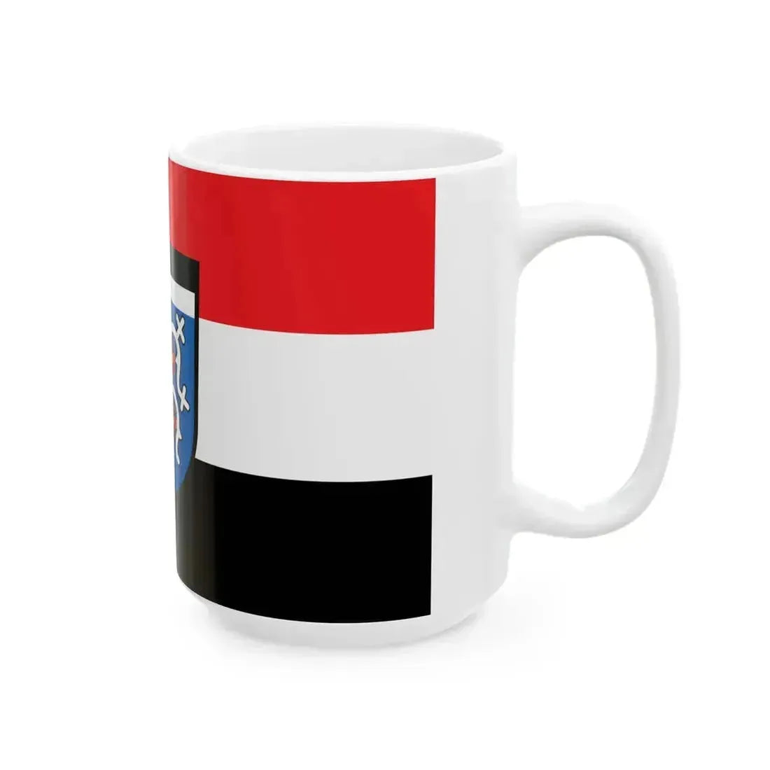 DEU Bruckberg Flag (Germany) White Coffee Mug - Go Mug Yourself