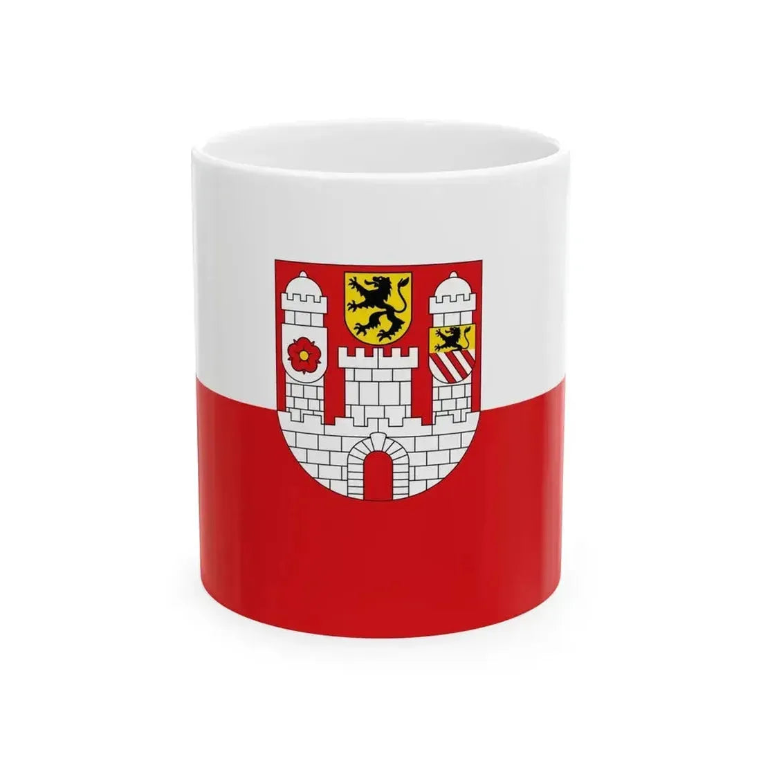DEU Colditz Flag (Germany) White Coffee Mug 11oz - Go Mug Yourself