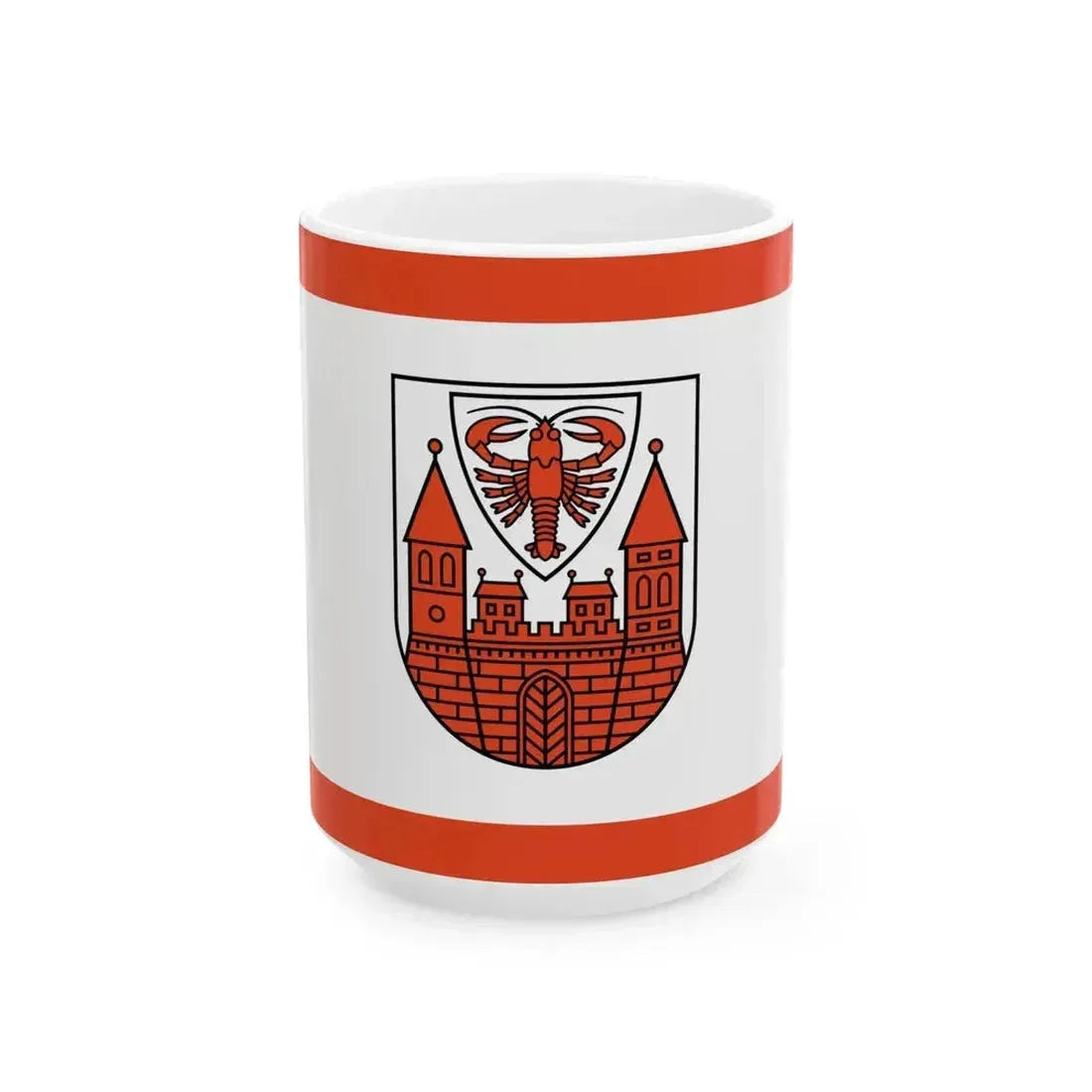 DEU Cottbus Flag (Germany) White Coffee Mug 15oz - Go Mug Yourself