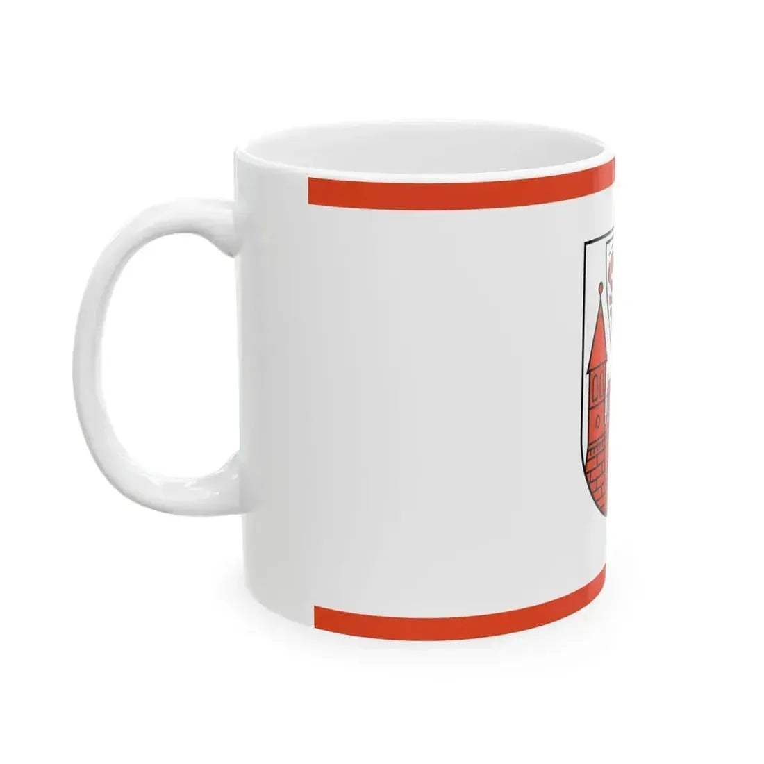 DEU Cottbus Flag (Germany) White Coffee Mug - Go Mug Yourself