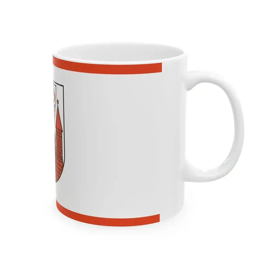 DEU Cottbus Flag (Germany) White Coffee Mug - Go Mug Yourself