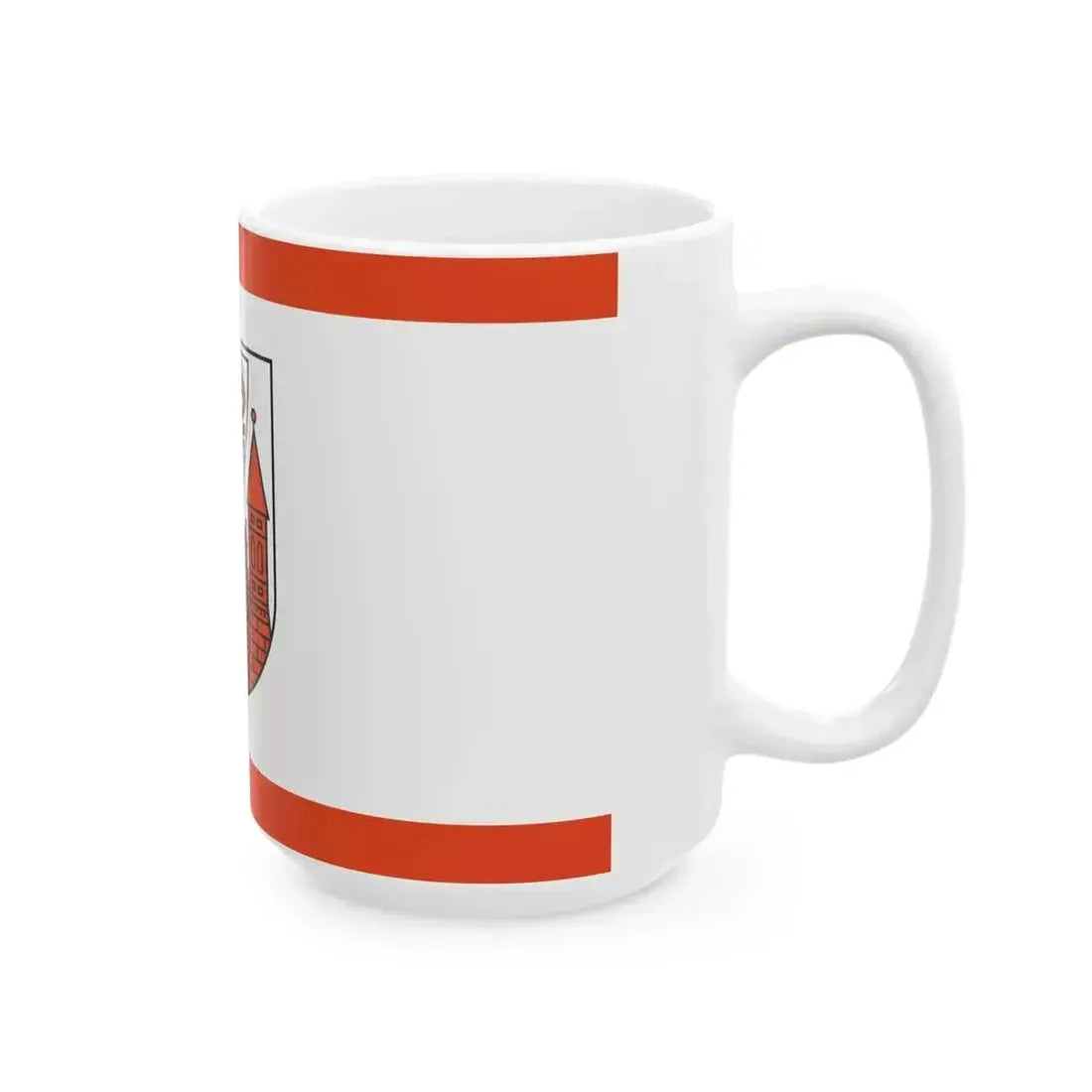 DEU Cottbus Flag (Germany) White Coffee Mug - Go Mug Yourself