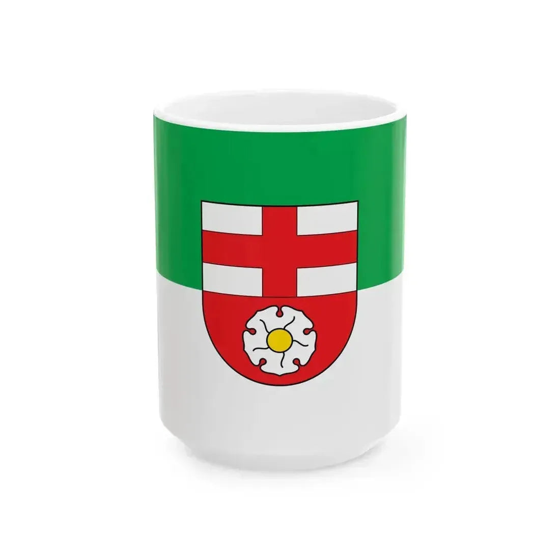 DEU Dieblich Flag (Germany) White Coffee Mug 15oz - Go Mug Yourself