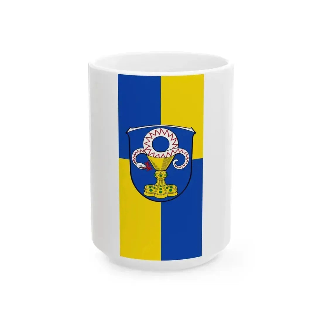 DEU Elz Banner (Germany) White Coffee Mug 15oz - Go Mug Yourself